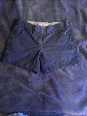 J. Crew Navy Cotton Chino Bermuda Shorts